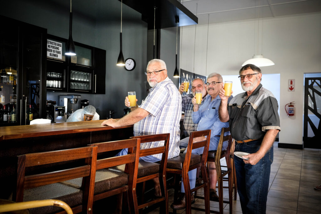 Residents enjoying Summervale’s social spaces